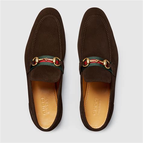 gucci horsebit suede loafer.